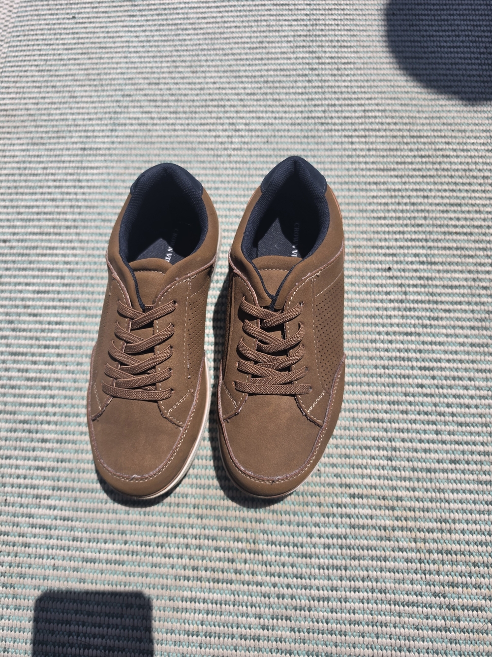 Boys Casual Brown Dress Sneakers